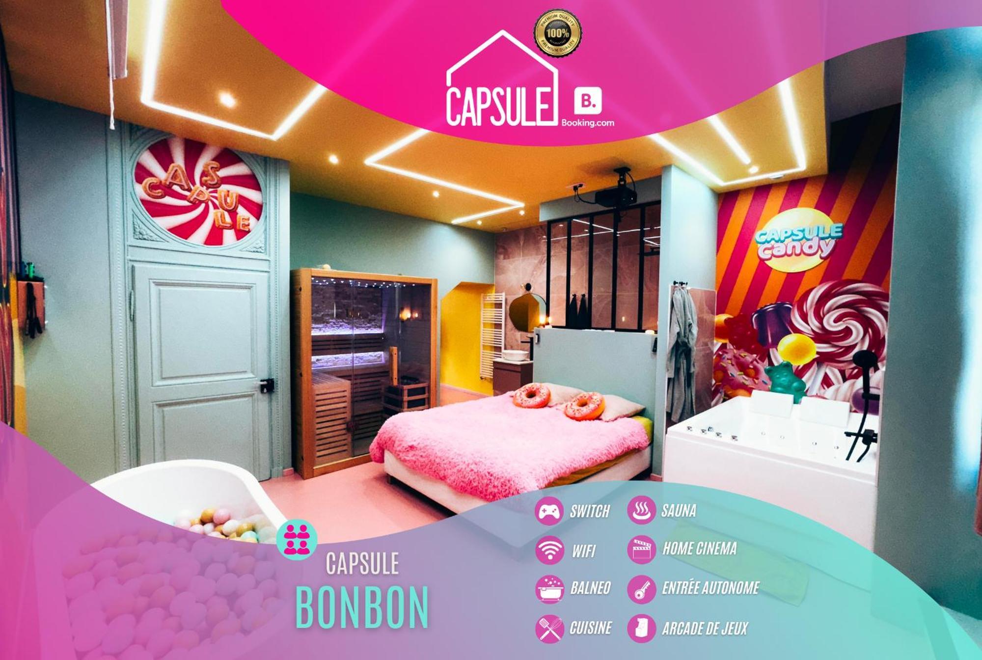Capsule Bonbon - Balneo - Sauna - Billard - Nintendo Switch Douai Eksteriør bilde